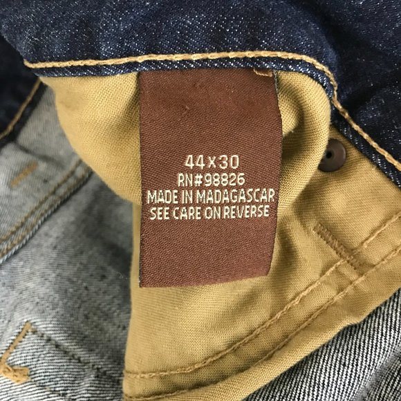 🚜C.E. Schmidt Workwear Men's Jeans | Dark Blue | Size 44W x 30L - Picture 10 of 12